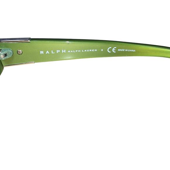 Ralph Lauren Green Acetate Oval Fly Wrap Glasses RA5003 547/87 52 18 135 3N - Picture 4 of 4